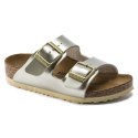 Klapki dziewczęce Birkenstock Arizona Kids Birko-Flor Electric Metallic Gold narrow wąskie (1014841) 31.0
