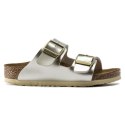 Klapki dziewczęce Birkenstock Arizona Kids Birko-Flor Electric Metallic Gold narrow wąskie (1014841) 31.0