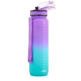 Bidon Meteor 1000 ml 17664 fioletowy/błękitny uniw