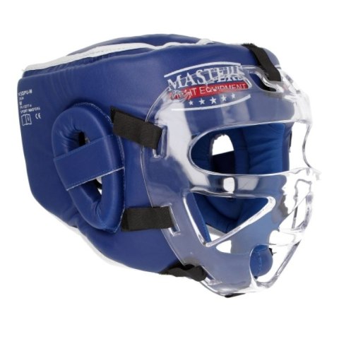 Kask bokserski Masters z maską KSSPU-M (WAKO APPROVED) 02119891-M02 niebieski+M Kask bokserski Masters z maską KSSPU-M (WAKO APPROVED) 02119891-M02 niebieski+M