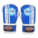 Rękawice bokserskie Masters Rbt-PZKB-W 011101-02W niebieski