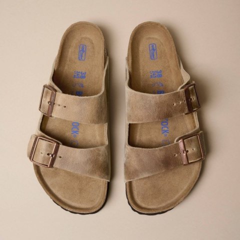 Klapki Birkenstock Arizona Soft Footbed Oiled Leather Tabacco Brown narrow wąskie damskie/męskie (0552813) 37.0 Klapki Birkenstock Arizona Soft Footbed Oiled Leather Tabacco Brown narrow wąskie damskie/męskie (0552813) 37.0