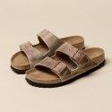 Klapki Birkenstock Arizona Soft Footbed Oiled Leather Tabacco Brown narrow wąskie damskie/męskie (0552813) 37.0