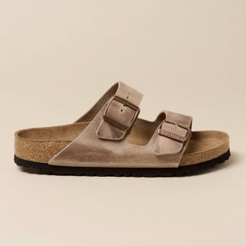 Klapki Birkenstock Arizona Soft Footbed Oiled Leather Tabacco Brown narrow wąskie damskie/męskie (0552813) 37.0 Klapki Birkenstock Arizona Soft Footbed Oiled Leather Tabacco Brown narrow wąskie damskie/męskie (0552813) 37.0