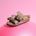 Klapki Birkenstock Arizona Soft Footbed Oiled Leather Tabacco Brown narrow wąskie damskie/męskie (0552813) 37.0