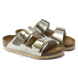 Klapki dziewczęce Birkenstock Arizona Kids Birko-Flor Electric Metallic Gold narrow wąskie (1014841) 35.0