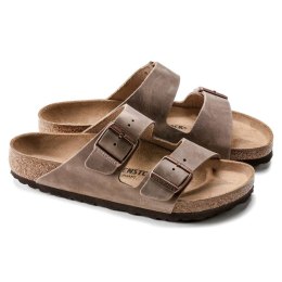 Klapki męskie brązowe Birkenstock Arizona Tabacco Brown narrow wąskie (0352203) 41.0