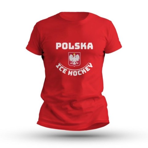 Koszulka krótki rękaw Ice Hockey Polska M SREBICEPLTS-RD XL Koszulka krótki rękaw Ice Hockey Polska M SREBICEPLTS-RD XL