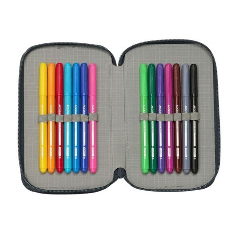 Piórnik Real Madryt double filled pencil case 29 pcs 412554854 wielokolorowy Piórnik Real Madryt double filled pencil case 29 pcs 412554854 wielokolorowy