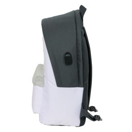 Plecak sportowy Real Madryt z USB i z miejscem na laptopa double backpack 612554820 wielokolorowy