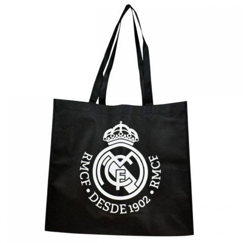 Torba na zakupy Real Madryt shopping bag NO2 RM6BAG2 czarny Torba na zakupy Real Madryt shopping bag NO2 RM6BAG2 czarny