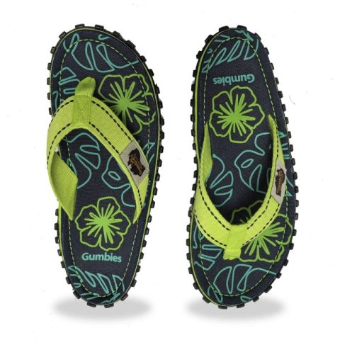 Japonki Gumbies Islander Flip-Flops Lime Hibiscus GU-FFISL148 43 Japonki Gumbies Islander Flip-Flops Lime Hibiscus GU-FFISL148 43
