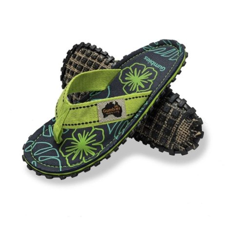 Japonki Gumbies Islander Flip-Flops Lime Hibiscus GU-FFISL148 43 Japonki Gumbies Islander Flip-Flops Lime Hibiscus GU-FFISL148 43
