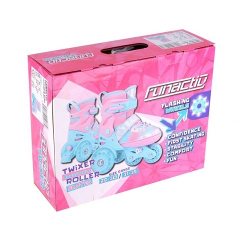 Rolkowrotki regulowane FunActiv Twixer Girl Jr 1000000012 26-30 Rolkowrotki regulowane FunActiv Twixer Girl Jr 1000000012 26-30