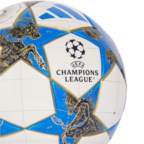 Piłka nożna adidas UCL Mini 25/26 League Stage biało-niebiesko-złota JP1544 1 Piłka nożna adidas UCL Mini 25/26 League Stage biało-niebiesko-złota JP1544 1