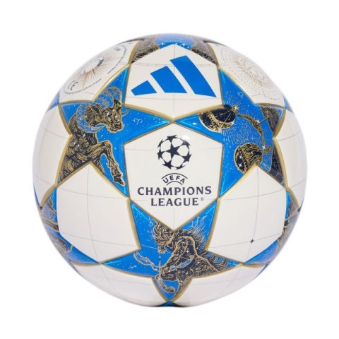 Piłka nożna adidas UCL Mini 25/26 League Stage biało-niebiesko-złota JP1544 1 Piłka nożna adidas UCL Mini 25/26 League Stage biało-niebiesko-złota JP1544 1