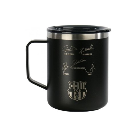 Kubek termiczny FC Barcelona z autografami 400 ml 972195 czarny Kubek termiczny FC Barcelona z autografami 400 ml 972195 czarny