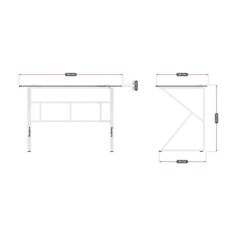 Biurko gamingowe Huzaro Hero 1.6 White N/A Biurko gamingowe Huzaro Hero 1.6 White N/A