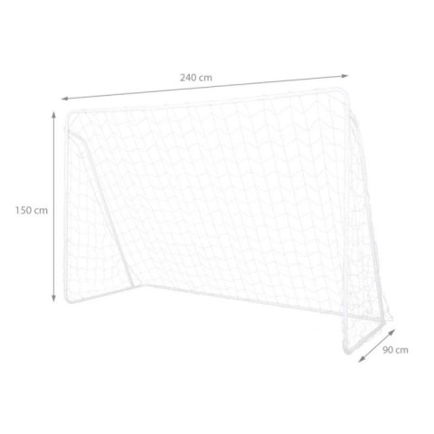 Bramka z siatką i panelem do celowania Nils BR240P 2w1 240x150cm 10-10-821 N/A Bramka z siatką i panelem do celowania Nils BR240P 2w1 240x150cm 10-10-821 N/A
