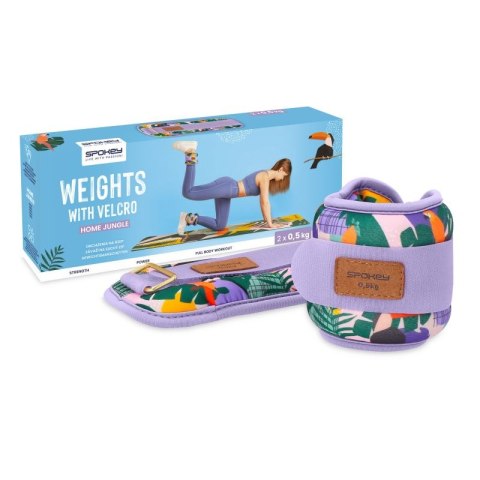 Obciążenia na kostki i nadgarstki Spokey HOME JUNGLE 2x 0,5 kg 0,5 kg