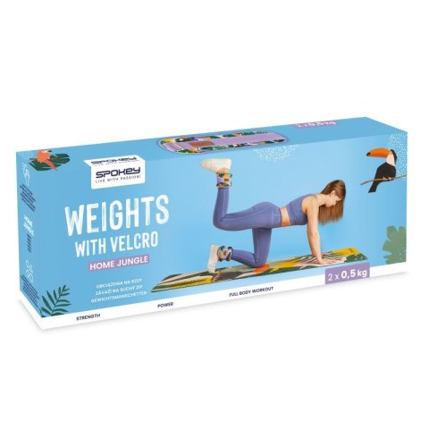 Obciążenia na kostki i nadgarstki Spokey HOME JUNGLE 2x 0,5 kg 0,5 kg