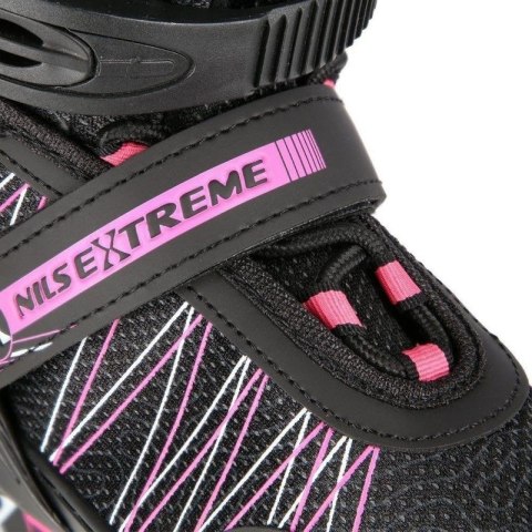 Łyżworolki Nils Extreme NH11912 A 2w1 z wymienną płozą hokejową 31-34 Jr 16-21-045 N/A Łyżworolki Nils Extreme NH11912 A 2w1 z wymienną płozą hokejową 31-34 Jr 16-21-045 N/A