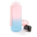 Bidon sportowy Meteor 1500 ml różowy/niebieski uniw
